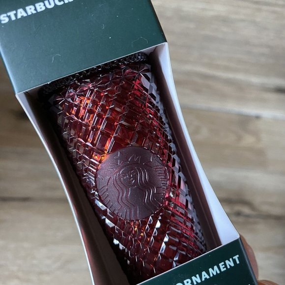 Lot Of 3 Starbucks 2022 Holiday Christmas Merlot Red Studded Cold Cup Ornament - Picture 4 of 4
